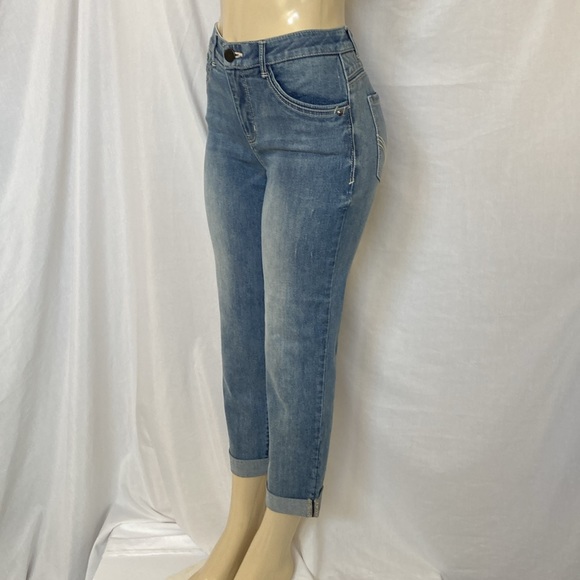 DEMOCRACY Jeans Women’s Tummy Control Size 6 Ankle Cropped Embroidered NWOT - Picture 4 of 8